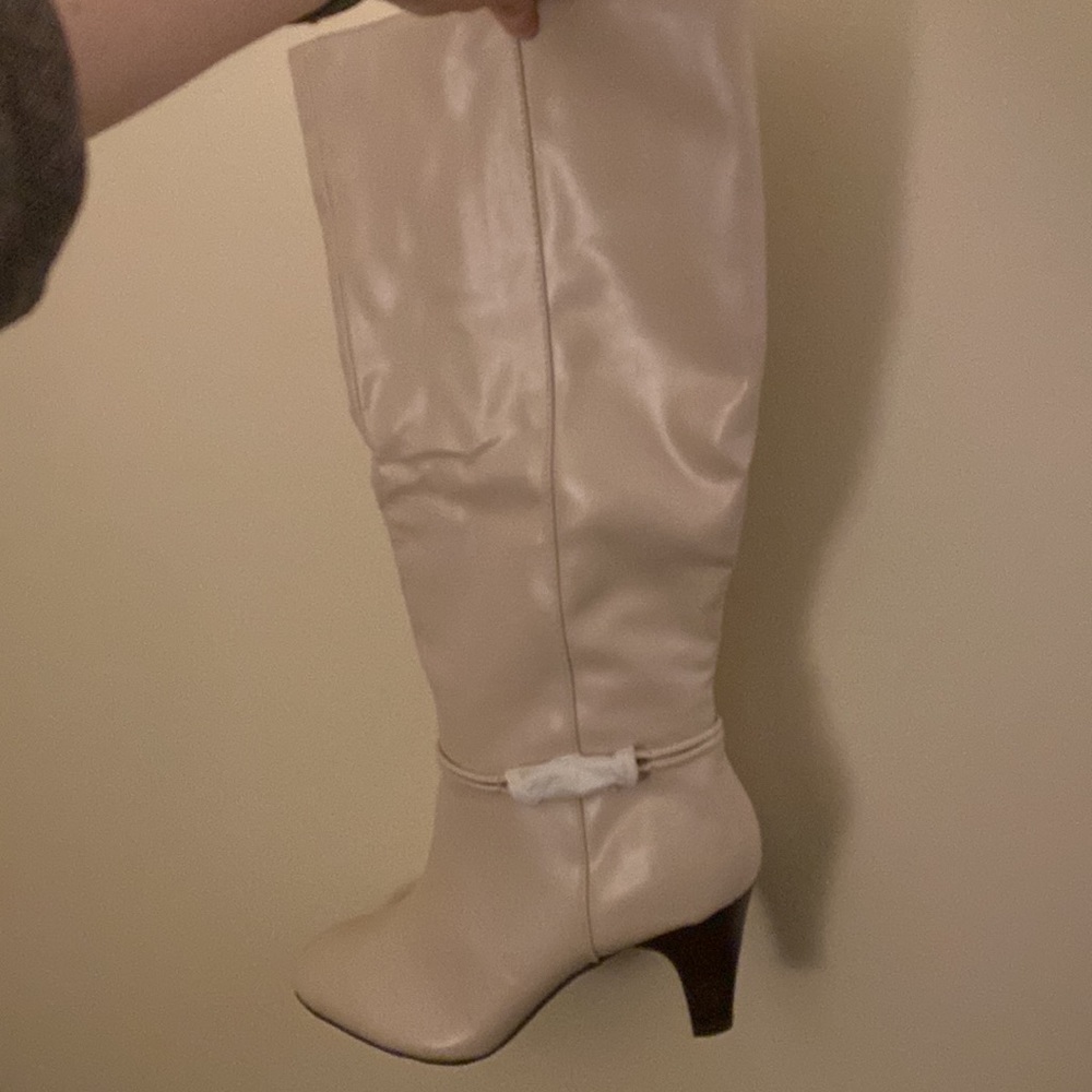 Karen Scott White Knee-High Boots